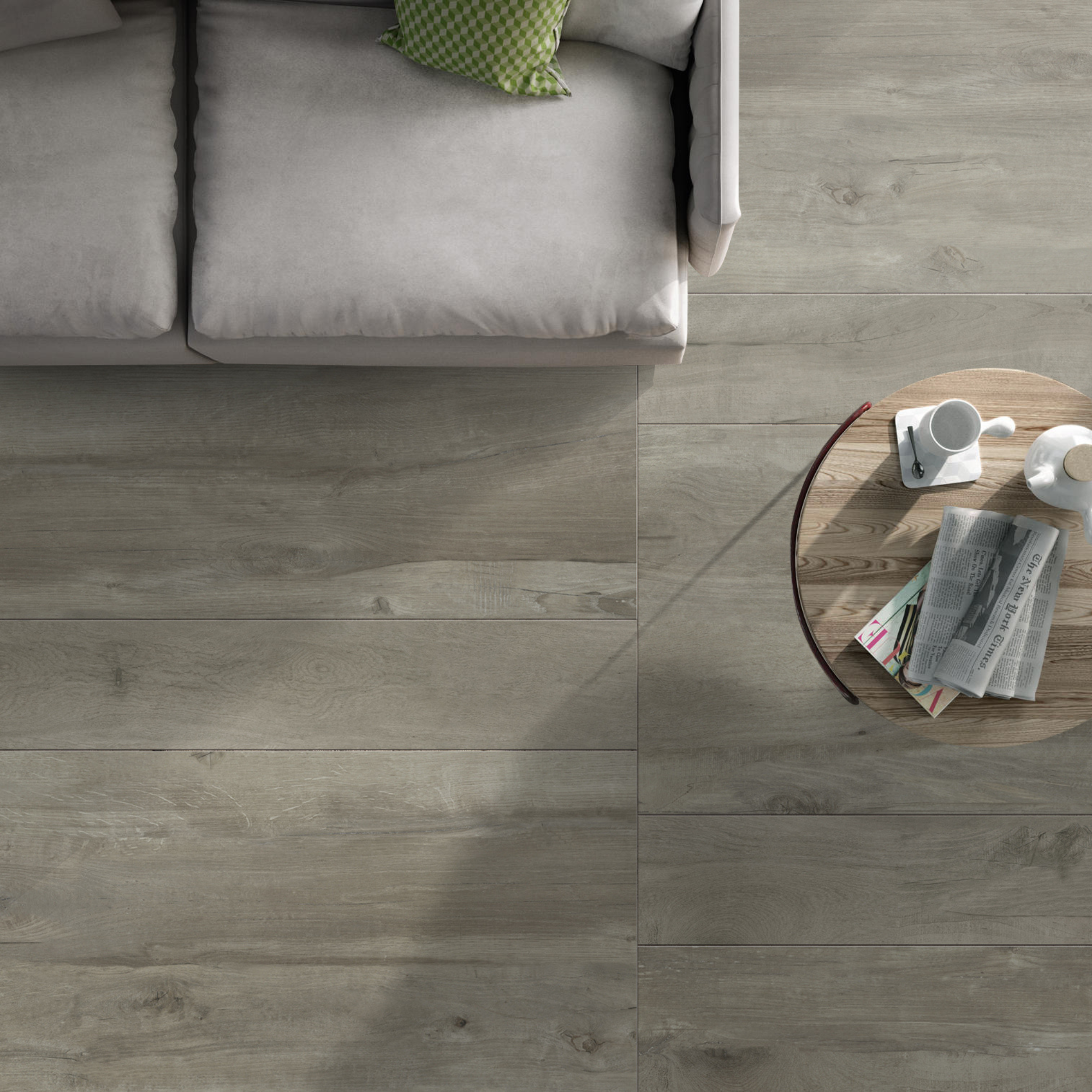$13.900 por m²<br>Porcelanato Madera Ceniza 20x120<br>Caja de 0.96 m²