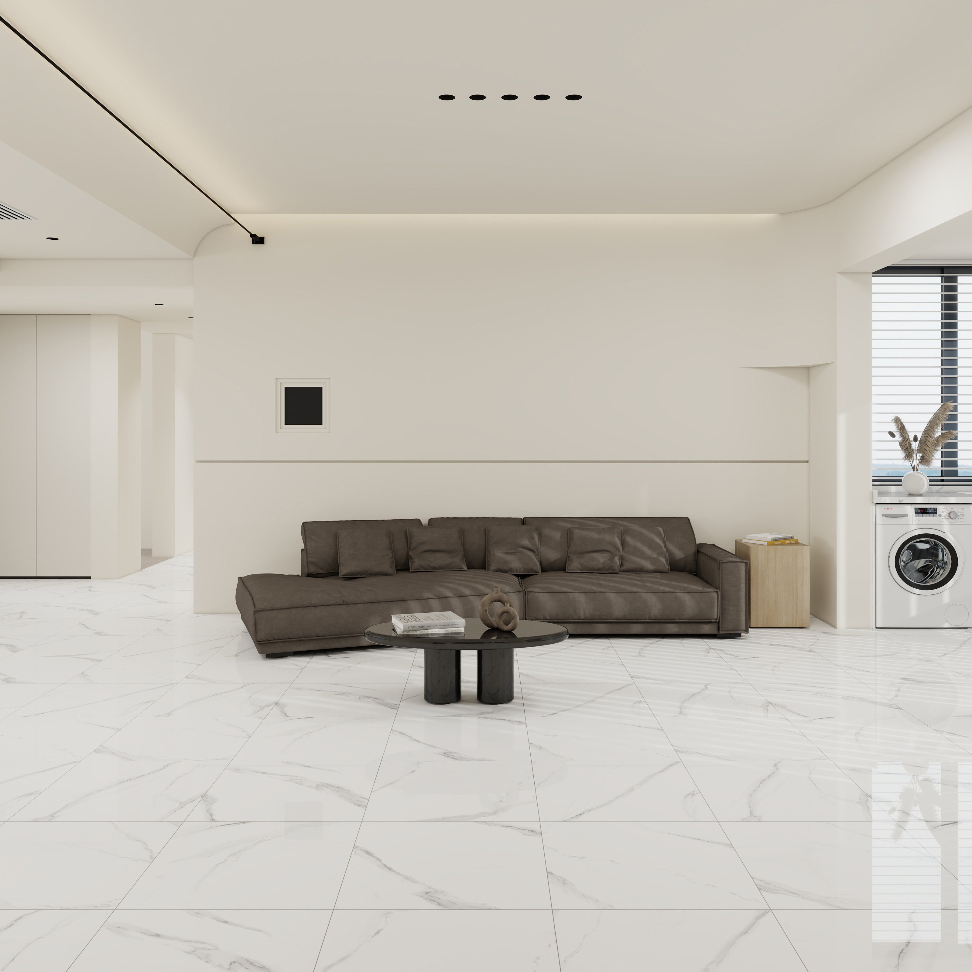 $11.900 por m²<br>Porcelanato Mármol Carrara Brillante 60x60<br>Caja de 1.44 m²