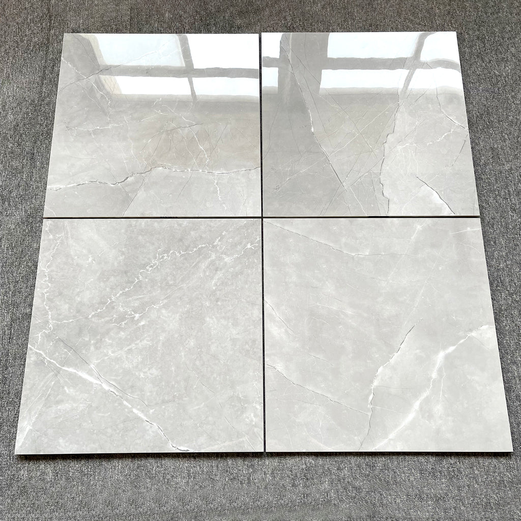 $11.900 por m²<br>Porcelanato Mármol Titanio Brillante 60x60<br>Caja de 1.44 m²