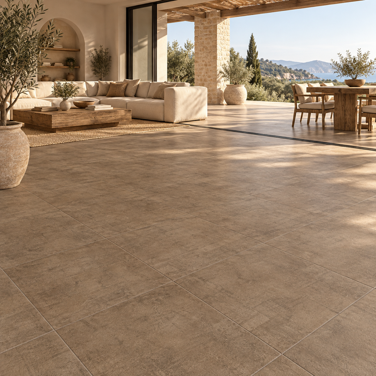 Porcelanato Gres Genova Chocolate Mate 60x60 - Caja de 1.44 m²